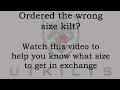 Incorrectly sized kilt and how to know what size to exchange for - UT Kilts