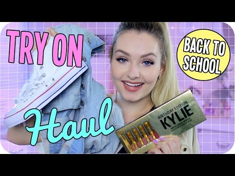 Back to School Try On Haul!! Forever21, Kylie Cosmetics & More! Video