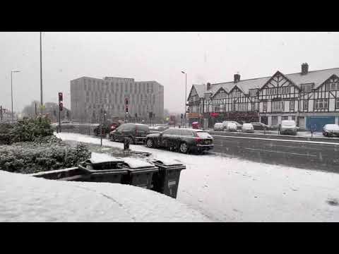Snow in London 24/01/2021