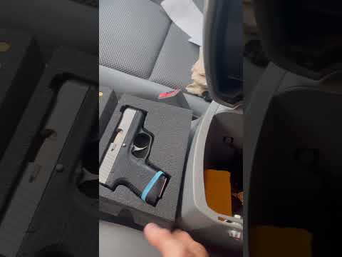 Toyota Tacoma hidden gun storage