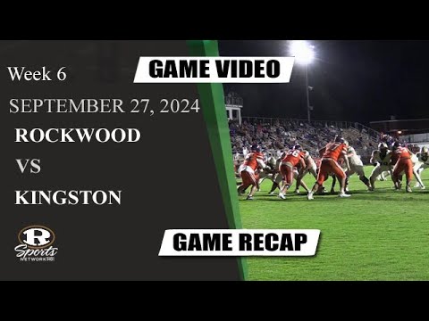 RHS Tiger Football - Rockwood Vs. Kingston Week 6 Game (9/27/2024)