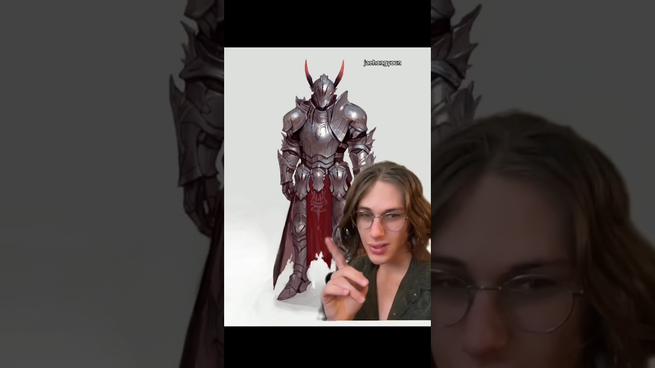 How do the SAME ARTISTS draw male and female fantasy armor? #fantasy #dnd #medieval #dejatwo