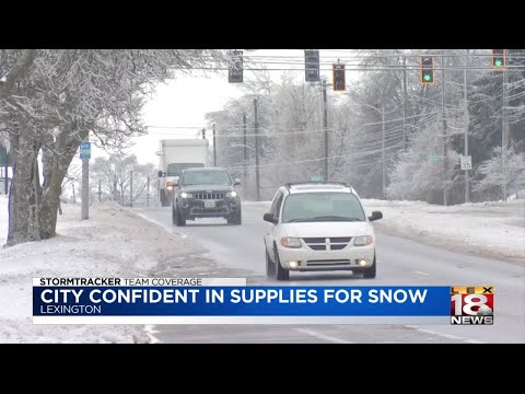 Lexington road crews prepping for more snow on Wednesday night