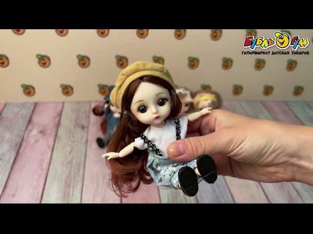 Кукла миниатюрная Lanson Toys с большими глазами  в ассортименте   - видео