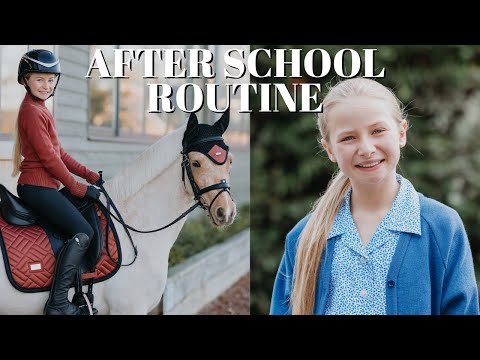 AFTER SCHOOL RIDING ROUTINE - DRESSAGE TRAINING