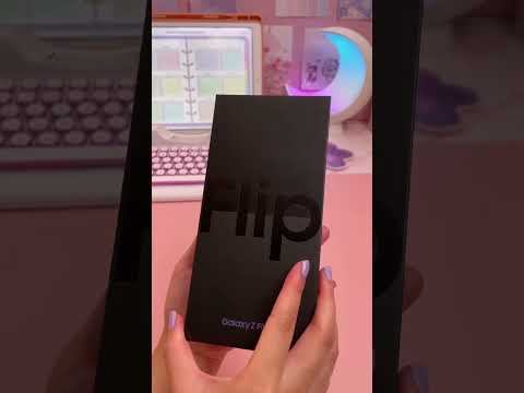 Galaxy Z Flip 4 unboxing 😍 new Samsung ZFlip4 💜 aesthetic flip phone