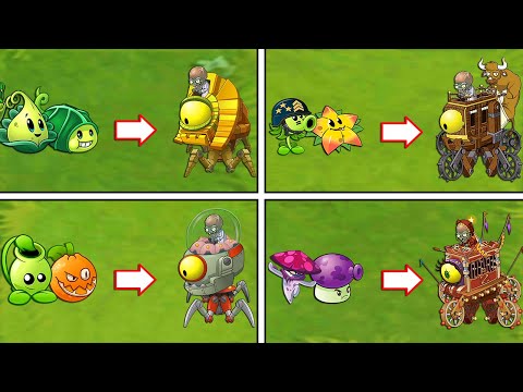 Plants Vs Zombies 2 Final Boss - Team Random Plants Power-Up! vs PvZ2 All Bosses Fight
