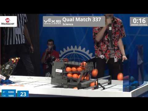 VEX Worlds 2016 - VEXIQ Middle School - Science - Qual 337 (929D 169X) 93