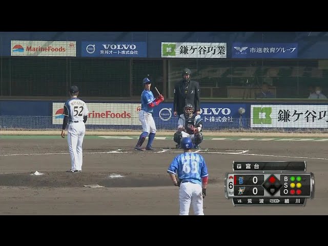 【ファーム】ファイターズ・宮台 ルーキーが1回を無失点に抑える!! 2018/3/24 F-DB(ファーム)