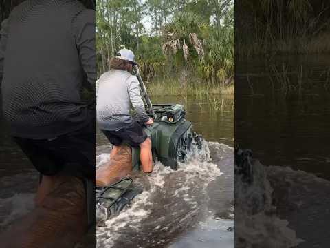 Honda 300 Drives Threw Flood! #offroad #atv #atvmudding #atvoffroad #florida #honda #like #subscribe