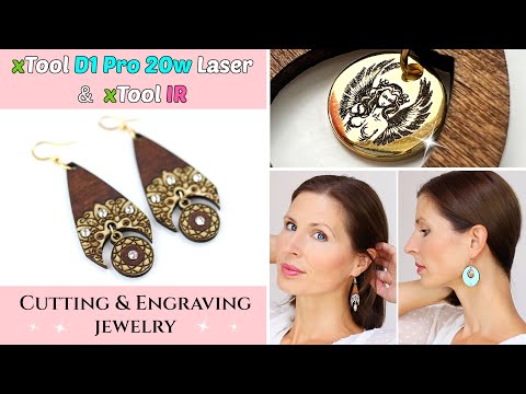 Making DIY Jewelry with xTool D1 Pro 20w & Infrared Laser Module (metal & wood) DIY Jewellery