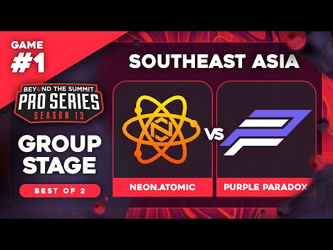Neon.Atomic vs Purple Paradox Game 1 - BTS Pro Series 13 SEA: Groups w/ T-Panda & hairy_freak