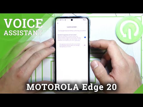 How to Operate Google Assistant on Lock Screen in Motorola Edge 20 -  Voice Assistant on Lock Screen