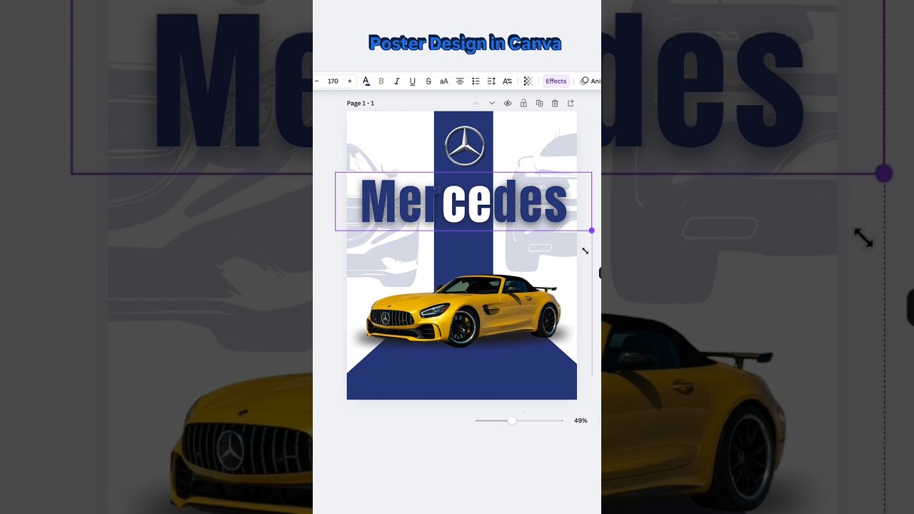 Canva Car Poster Design Quick Overview