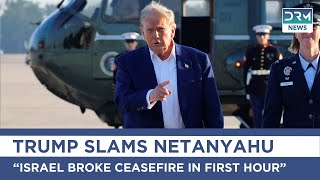 “Israel Broke Ceasefire in First Hour”: Trump Blasts Israel Before NATO Departure | DRM News | AC1B