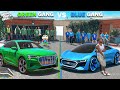 Franklin Blue Gang Vs Shinchan Green Gang Best Audi Challenge In GTA 5