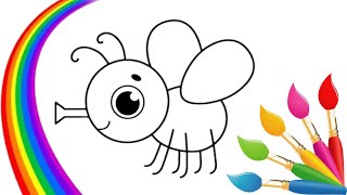 How to Draw a Realistic Fly | Easy Step-by-Step Insect Tutorial for All Ages | Rainbow Art