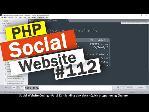 Social Website from scratch Part 8 Profile Page Top Bar | PHP | HTML | CSS | MYSQL Database