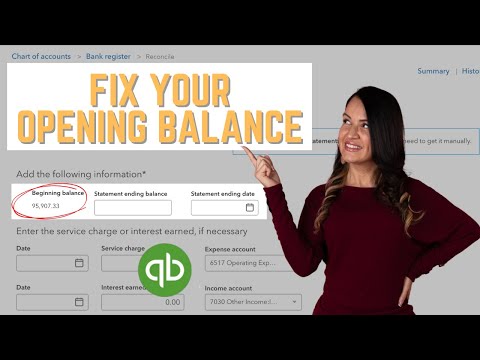 Easily Fix An Opening Balance in Quickbooks Online (QBO)