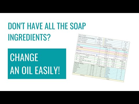 Part of a video titled How To Calculate A Soap Recipe Or Change An Ingredient Easily