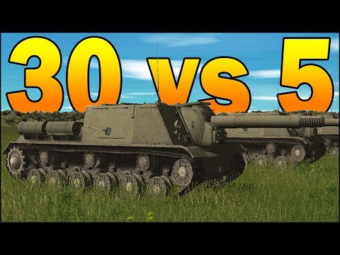 30 ISU-152 vs 5 KING TIGERS - SIMULATION - Combat Mission Red Thunder Gameplay