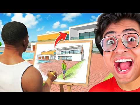 Franklin Draw INDIAN THEFT AUTO HOUSE in MAGICAL Painting😱