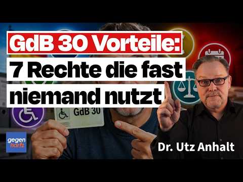 Video Thumbnail: Schwerbehinderung: GdB 30 Vorteile: 7 Rechte die fast niemand nutzt