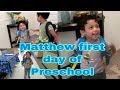 Matthew First Day Of Pre K