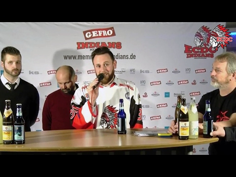 9. Spielt. BEVVR 2016/17 - ECDC Memmingen - TSV Peißenberg - Pressekonferenz