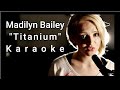 Titanium - Madilyn Bailey Lyrics Video (Instrumental, Karaoke, No Vocal, Playback David Guetta Sia)