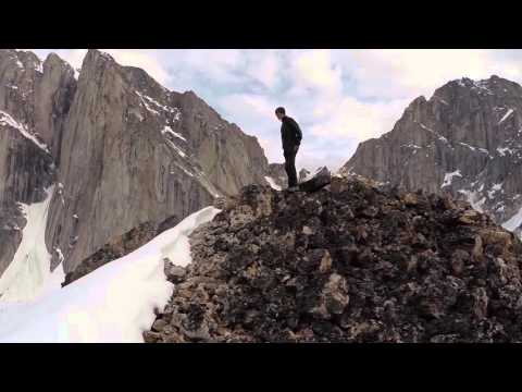 Climbing Mt. Asgard in Baffin Island.