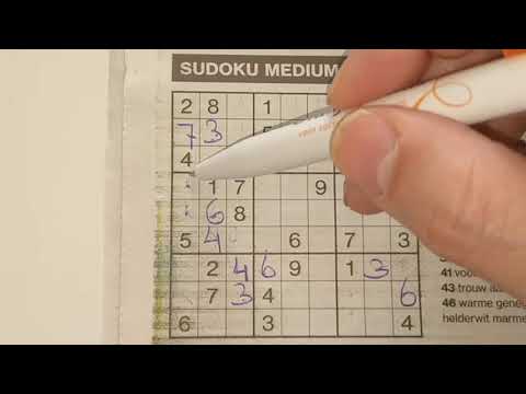How many sudokus can you handle a day? (#524) Medium Sudoku puzzle. 04-06-2020