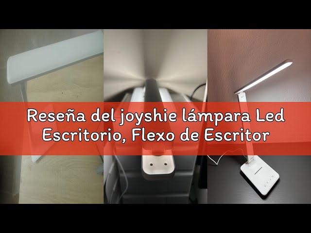 Vídeo relacionado con joyshie lámpara Led Escritorio, Flexo de Escritorio con luz nocturna, lampara de escritorio con control táctil, Puerto de carga USB, 5 niveles de luminosidad 5 modos (blanco)