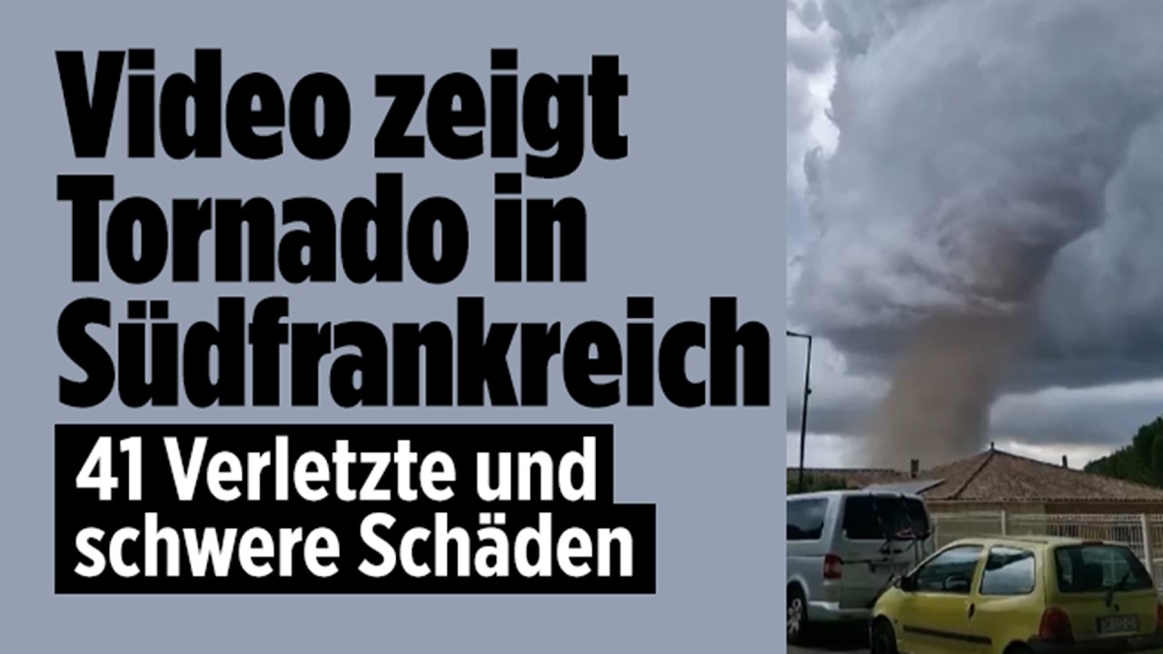 SÜDFRANKREICH: Tornado verwüstet Pomas! Hunderte Häuser beschädigt