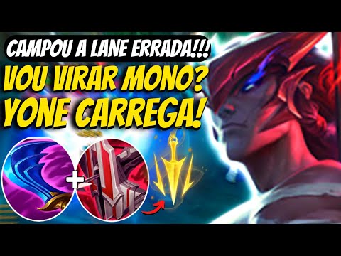 CAMPOU A LANE ERRADA, CARREGUEI! VOU VIRAR MONO YONE? | YONE vs KASSADIN | MID | LEAGUE OF LEGENDS