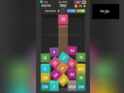 Part 3 Finally I got 2048 Merge Number - Drop Block 3D | Android Gameplay #games #asmr #rikuyun