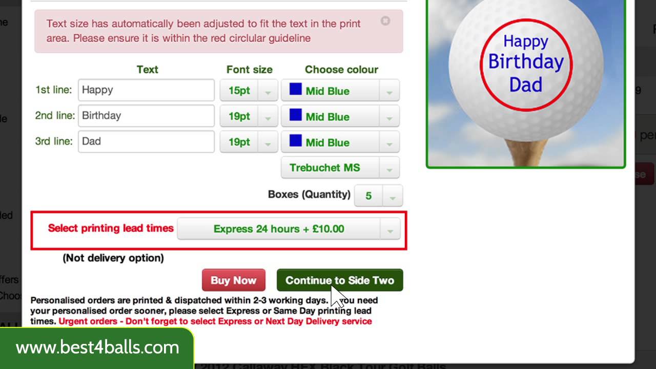 How to personalise your golf balls with Best4Balls.com