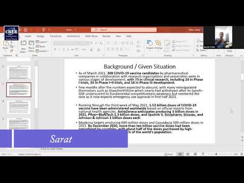 Sarat C Das, Presentation