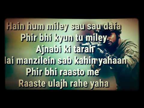 Beh chala best lyrics(sad) whatsapp status