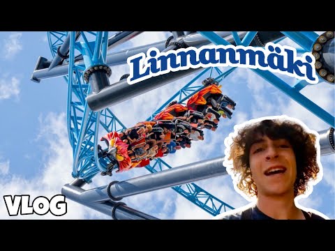 Visiting Finland’s LARGEST Theme Park?! Linnanmäki - Helsinki, Finland | VLOG [2024]