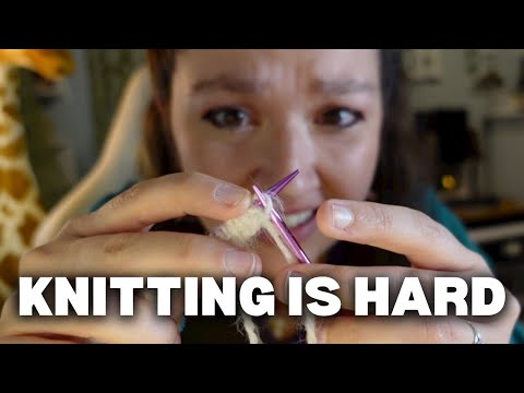 Chaotically learning to knit as a lifelong crocheter