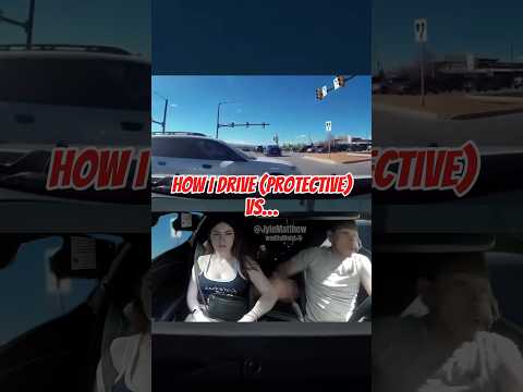 Protective vs laughter 😭 #cars #dashcam #parody #jylez06