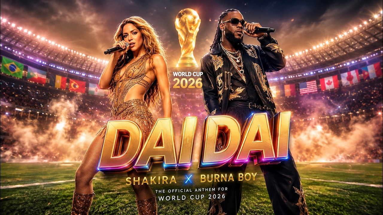 SHAKIRA x BURNA BOY – FIFA WORLD CUP 2026 ANTHEM 🔥 DAI DAI (Official Performance)