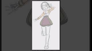 【大空スバルFA】イラストメイキング５６３【ホロライブ】 #shorts #大空スバル #プロテインザスバル #ホロライブ #イラストメイキング