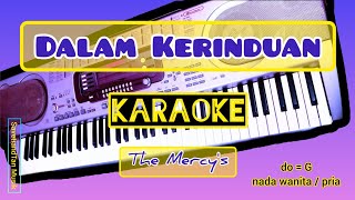 Download lagu DALAM KERINDUAN Karaoke (do=G. nada Wanita/Pria) The Mercy's mp3