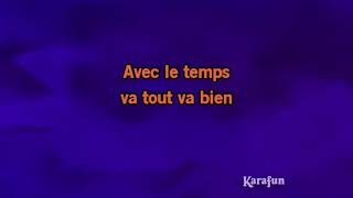 Karaoké Avec le temps - Léo Ferré *