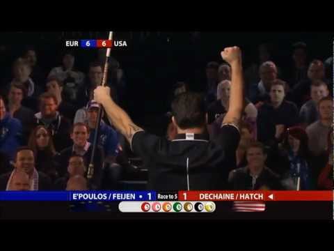 Ekonomopolous / Feijen vs Dechaine / Hatch - Mosconi Cup 2012 - Day 3 (720p)