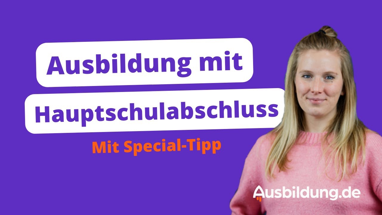Ausbildung Mit Hauptschulabschluss In Der Nähe www.ausbildung.de
