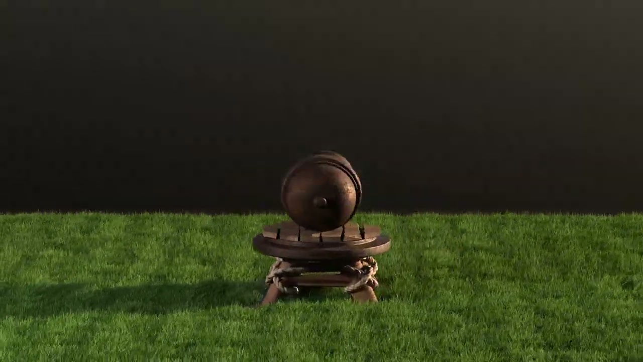Kanone &ndash; Clash of Clans 3D Modell