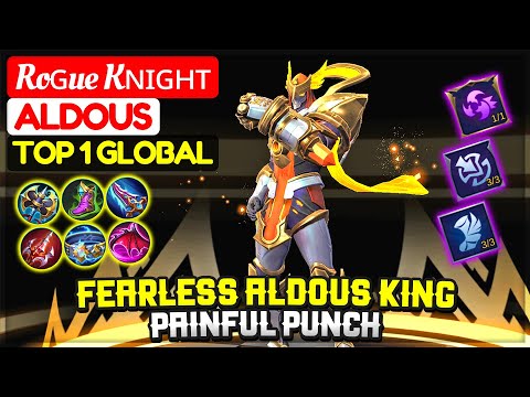 Fearless Aldous King Painful Punch [ Top 1 Global Aldous ] Roɢue Kɴɪɢʜᴛ - Mobile Legends.